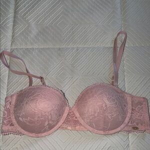 Pink Lace Bra